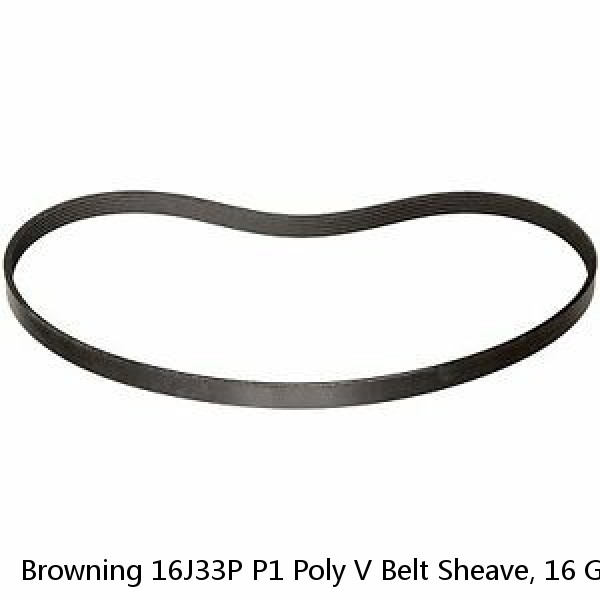 Browning 16J33P P1 Poly V Belt Sheave, 16 Groove, J Type, 3.30" OD, P1 Bushing